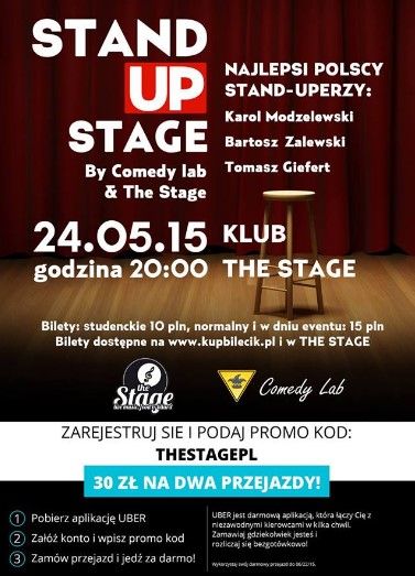 Stand-up w Krakowie - plakat