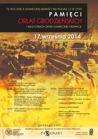 plakat Orlęta Grodzieńskie obchody Kraków