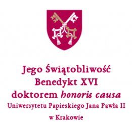Benedykt XVI doktorem honoris causa UPJPII