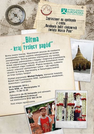 Plakat - wykład Birma