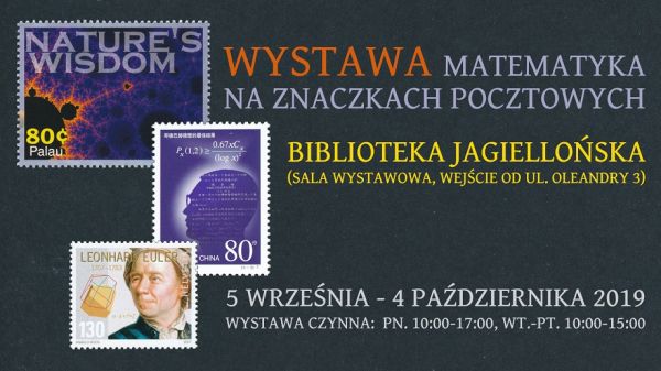 Matematyka na znaczkach pocztowych - wystawa w Bibliotece UJ
