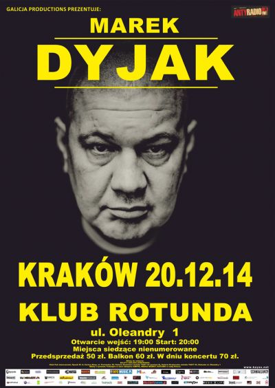 Marek Dyjak - plakat