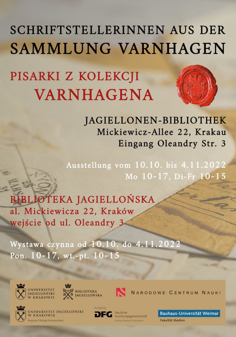 Pisarki z kolekcji Varnhagena - wystawa w Bibliotece Jagiellońskiej