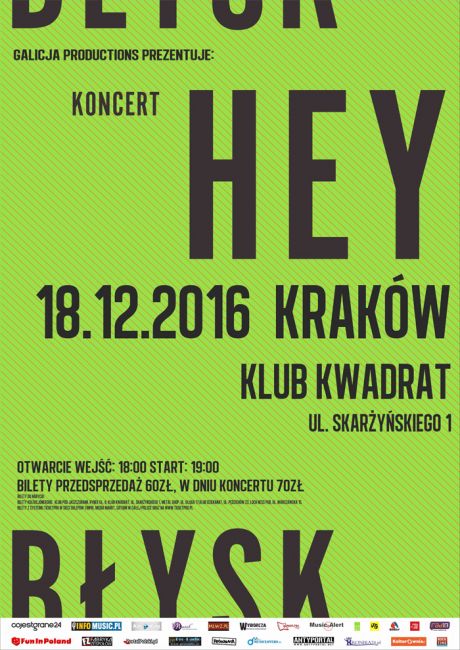 Koncert Hey w Krakowie