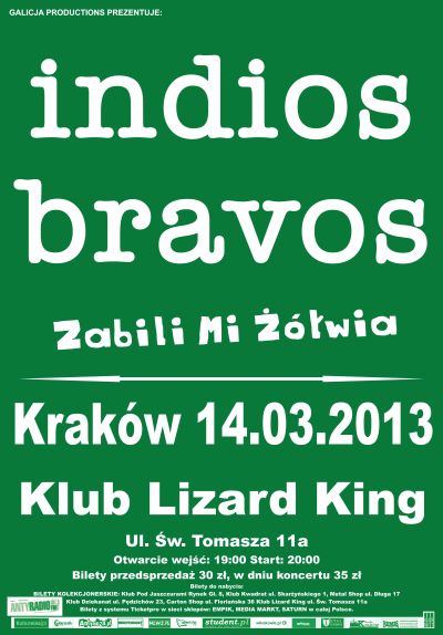 Plakat Indios Bravos ZMZ 2013