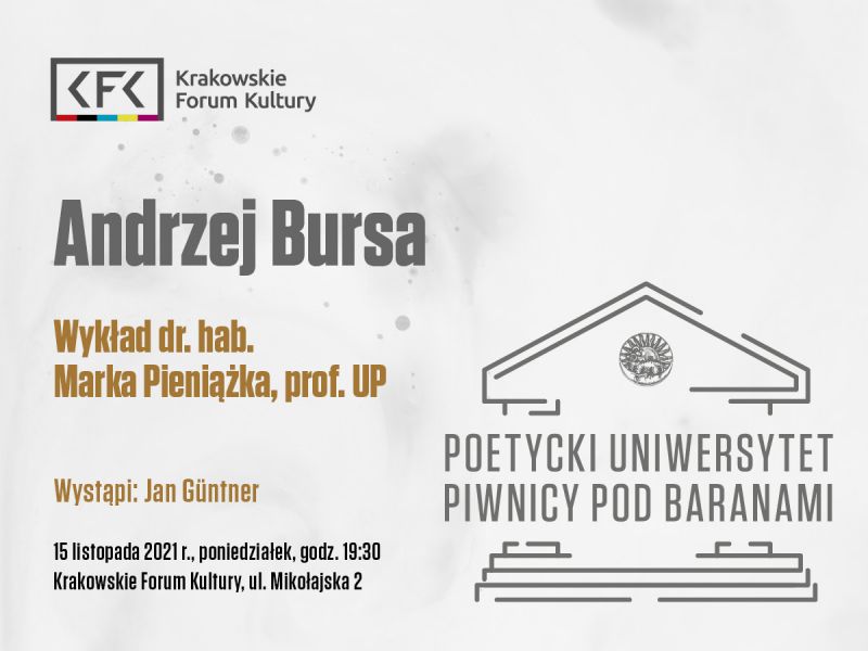 Poetycki Uniwersytet Piwnicy pod Baranami Andrzej Bursa