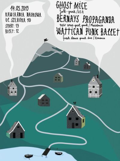 koncert GHOST MICE... - plakat