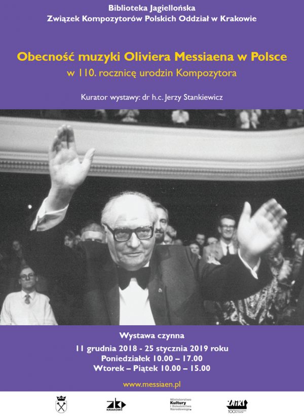 Obecność muzyki Oliviera Messiaena w Polsce - wystawa w Bibliotece Jagiellońskiej