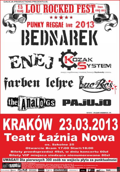 rege live 2013 plakat