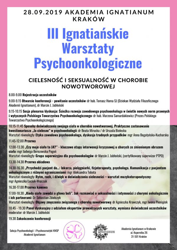 Ignatiańskie Warsztaty Psychoonkologiczne