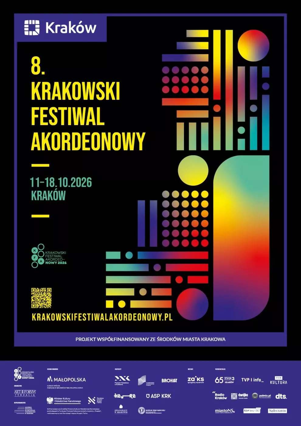 Plakat 8. Krakowskiego Festiwalu Akordeonowego